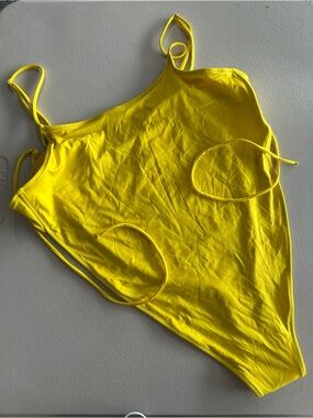 Bright Yellow Monica Hansen monokini - brand new